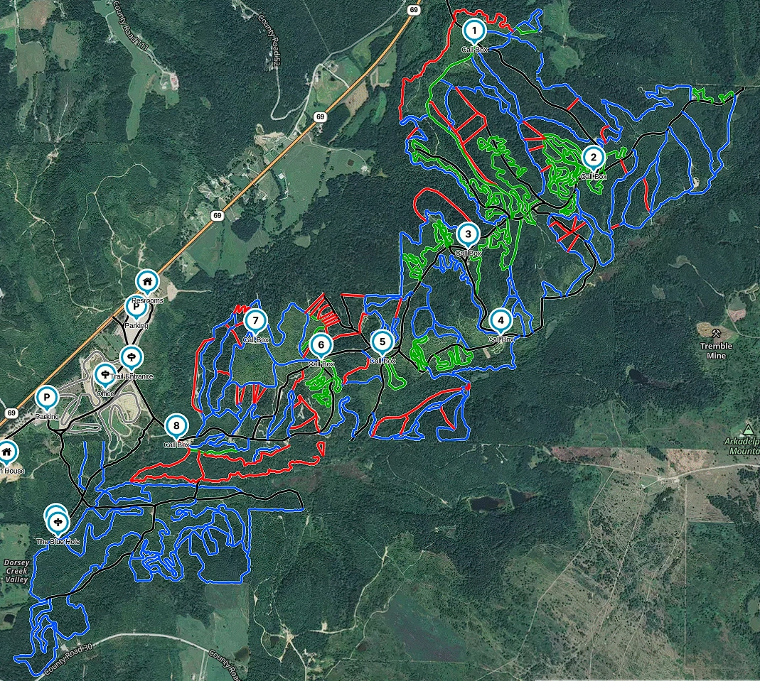Stony Lonesome OHV Park Map