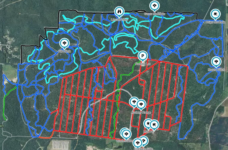 Top Trails OHV Park Map